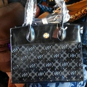 Black Leather 35 Brand Purse